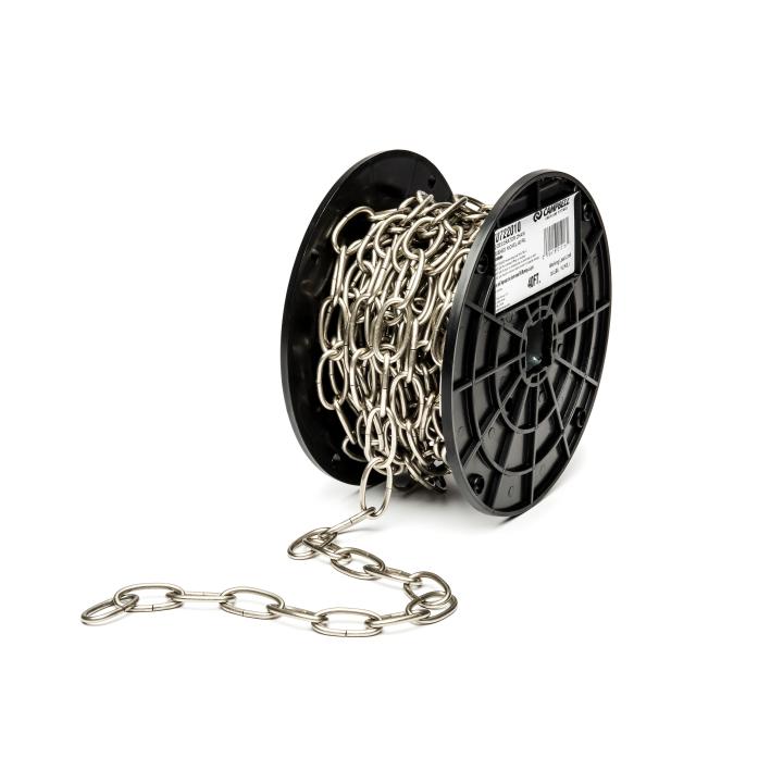 Campbell #10 60 Ft. Brass Finished Metal Craft Chain 0722000, 1